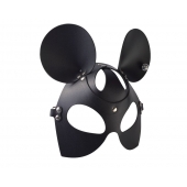Черная кожаная маска  Мышка - Sitabella - купить с доставкой в Мытищах