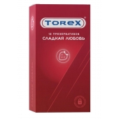 Презервативы Torex  Сладкая любовь  с ароматом клубники - 12 шт. - Torex - купить с доставкой в Мытищах