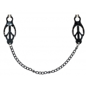 Зажимы на соски Darkside с цепочкой - Lola Games - купить с доставкой в Мытищах