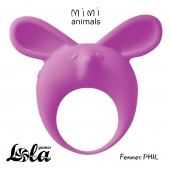 Фиолетовое эрекционное кольцо Fennec Phil - Lola Games - в Мытищах купить с доставкой