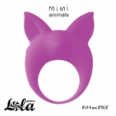 Фиолетовое эрекционное кольцо Kitten Kyle - Lola Games - в Мытищах купить с доставкой