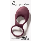 Бордовое эрекционное виброкольцо Daydream - Lola Games - в Мытищах купить с доставкой