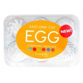 Набор из 6 мастурбаторов Tenga EGG Easy Beat с различным рельефом - Tenga - в Мытищах купить с доставкой