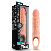Телесный реалистичный фаллоудлинитель 9 Inch Silicone Cock Sheath Penis Extender - 22,86 см. - Blush Novelties - в Мытищах купить с доставкой