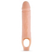 Телесный реалистичный фаллоудлинитель 10 Inch Silicone Cock Sheath Penis Extender - 25,4 см. - Blush Novelties - в Мытищах купить с доставкой