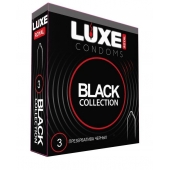 Черные презервативы LUXE Royal Black Collection - 3 шт. - Luxe - купить с доставкой в Мытищах