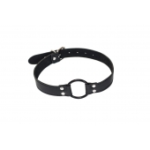 Черный кляп-кольцо Modesty - Lola Games - купить с доставкой в Мытищах