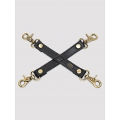 Черный фиксатор для манжет Bound to You Faux Leather Hogtie - Fifty Shades of Grey - купить с доставкой в Мытищах