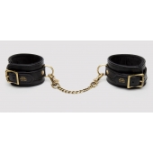 Черные оковы на ноги Bound to You Faux Leather Ankle Cuffs - Fifty Shades of Grey - купить с доставкой в Мытищах