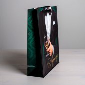 Бумажный пакет «Лучшему!» - 23 х 27 см. - Сима-Ленд - купить с доставкой в Мытищах