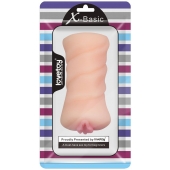 Телесный мастурбатор-вагина X-Basic Pocket Pussy без вибрации - Lovetoy - в Мытищах купить с доставкой