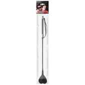 Черный стек с наконечником-сердечком - 54 см. - Notabu - купить с доставкой в Мытищах