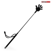 Черный стек с наконечником-ладошкой - 55 см. - Notabu - купить с доставкой в Мытищах