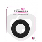 Набор из 3 эрекционных колец SILICONE COCKRINGS - Dream Toys - в Мытищах купить с доставкой