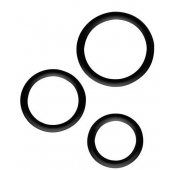 Набор из 3 эрекционных колец SILICONE COCKRINGS - Dream Toys - в Мытищах купить с доставкой