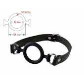 Черный кляп-рамка на регулируемых ремешках - Sitabella - купить с доставкой в Мытищах