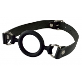 Черный кляп-рамка на регулируемых ремешках - Sitabella - купить с доставкой в Мытищах