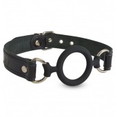 Силиконовый кляп-рамка на кожаных ремешках - Sitabella - купить с доставкой в Мытищах