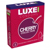 Презервативы с ароматом вишни LUXE Royal Cherry Collection - 3 шт. - Luxe - купить с доставкой в Мытищах