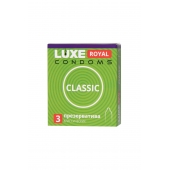 Гладкие презервативы LUXE Royal Classic - 3 шт. - Luxe - купить с доставкой в Мытищах