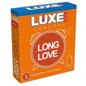 Презервативы с продлевающим эффектом LUXE Royal Long Love - 3 шт. - Luxe - купить с доставкой в Мытищах