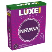 Презервативы с увеличенным количеством смазки LUXE Royal Nirvana - 3 шт. - Luxe - купить с доставкой в Мытищах