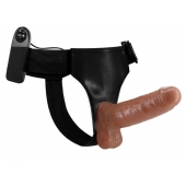 Страпон на трусиках с вибрацией Ultra Passionate Harness - 16 см. - Baile - купить с доставкой в Мытищах