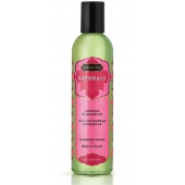 Массажное масло Naturals Strawberry Dreams с ароматом клубники - 236 мл. - Kama Sutra - купить с доставкой в Мытищах