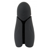 Черный силиконовый вибромастурбатор с нагревом Masturbator with 2 Functions - Orion - в Мытищах купить с доставкой