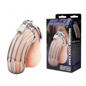 Металлическая клетка Prisoner Cock Сage с замком - BlueLine - купить с доставкой в Мытищах