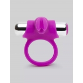 Лиловое виброкольцо с пультом ДУ Remote Control Cock Ring - Happy Rabbit - в Мытищах купить с доставкой