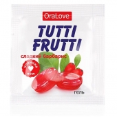 Гель-смазка Tutti-frutti со вкусом барбариса - 4 гр. - Биоритм - купить с доставкой в Мытищах