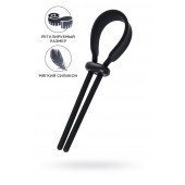 Черное эрекционное лассо на пенис Keb - A-toys - в Мытищах купить с доставкой