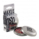 Экстремально тонкие презервативы в железном кейсе MAXUS Extreme Thin - 3 шт. - Maxus - купить с доставкой в Мытищах