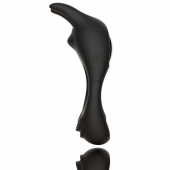 Черное эрекционное кольцо с двумя моторами Zeus Dual Vibe Cock Ring - FeelzToys - в Мытищах купить с доставкой