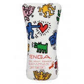 Мастурбатор-туба Keith Haring Soft Tube CUP - Tenga - в Мытищах купить с доставкой