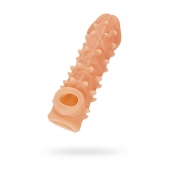 Телесная закрытая насадка с пупырышками Cock Sleeve Size M - 15,6 см. - KOKOS - в Мытищах купить с доставкой