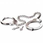 Металлические наручники Metal Leg Cuffs - Pipedream - купить с доставкой в Мытищах