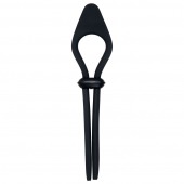 Черное эрекционное лассо с вибропулей Black Tie Affair - Zero Tolerance - в Мытищах купить с доставкой