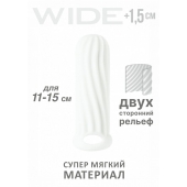 Белый фаллоудлинитель Homme Wide - 13 см. - Lola Games - в Мытищах купить с доставкой