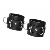 Черные наручники Anonymo на сцепке - ToyFa - купить с доставкой в Мытищах