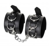 Черные оковы Anonymo из искусственной кожи - ToyFa - купить с доставкой в Мытищах