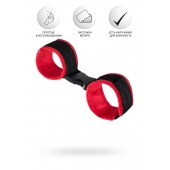 Красно-черные велюровые оковы Anonymo - ToyFa - купить с доставкой в Мытищах