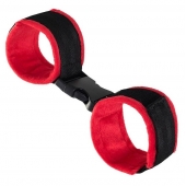 Красно-черные велюровые оковы Anonymo - ToyFa - купить с доставкой в Мытищах
