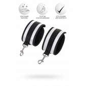 Серебристо-черные наручники Anonymo - ToyFa - купить с доставкой в Мытищах