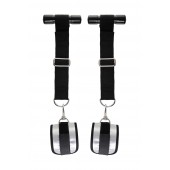 Черно-серебристые фиксаторы для рук на дверь Anonymo - ToyFa - купить с доставкой в Мытищах