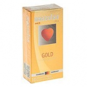 Презервативы Masculan Ultra Gold с золотым напылением и ароматом ванили - 10 шт. - Masculan - купить с доставкой в Мытищах