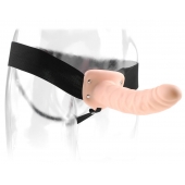 Полый страпон 8  Hollow Strap-On телесного цвета - 19 см. - Pipedream - купить с доставкой в Мытищах