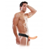 Полый страпон 8  Hollow Strap-On телесного цвета - 19 см. - Pipedream - купить с доставкой в Мытищах