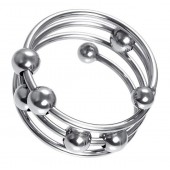 Большое металлическое кольцо под головку пениса - ToyFa - купить с доставкой в Мытищах
